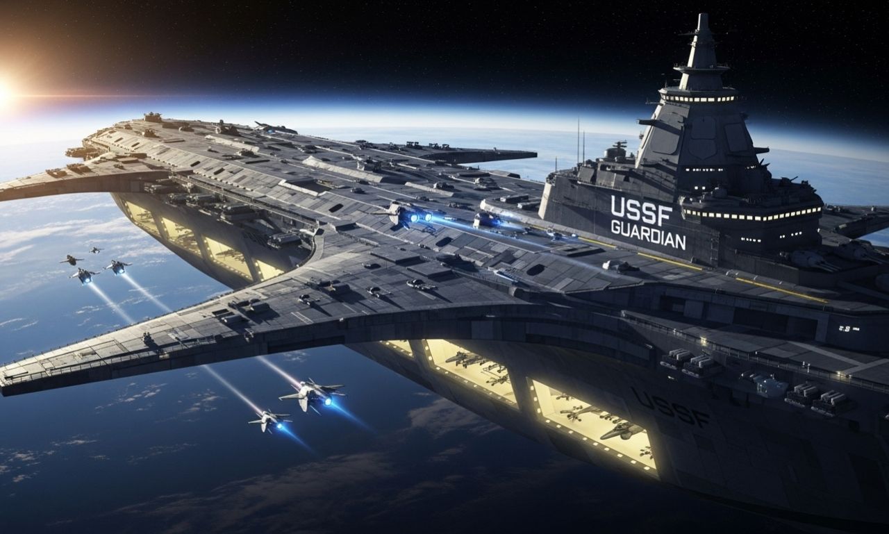 Space force orbital warship