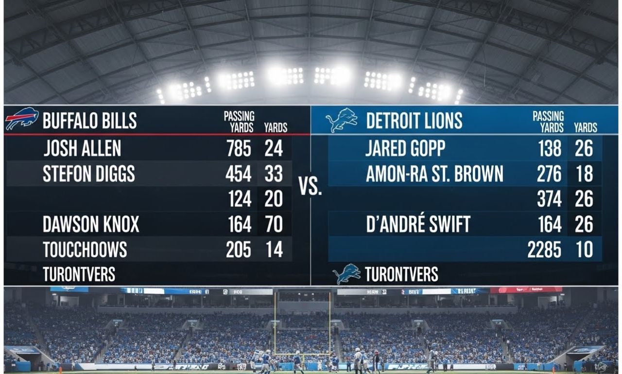Buffalo Bills vs Detroit Lions Match Player Stats: Full Performance Breakdown