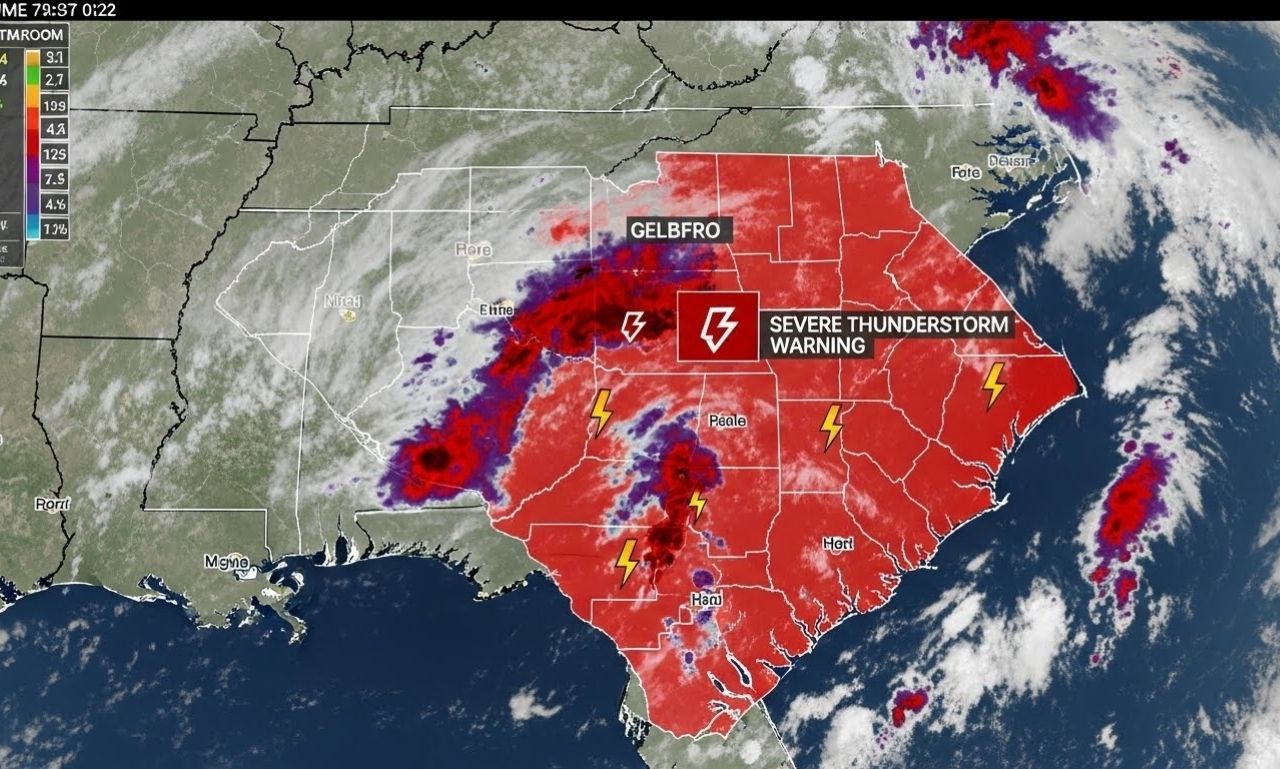 Multiple Severe Thunderstorm Alerts Issued for South Carolina Counties