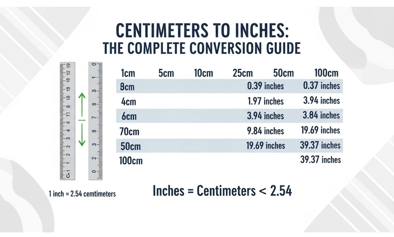 Centimeters to Inches
