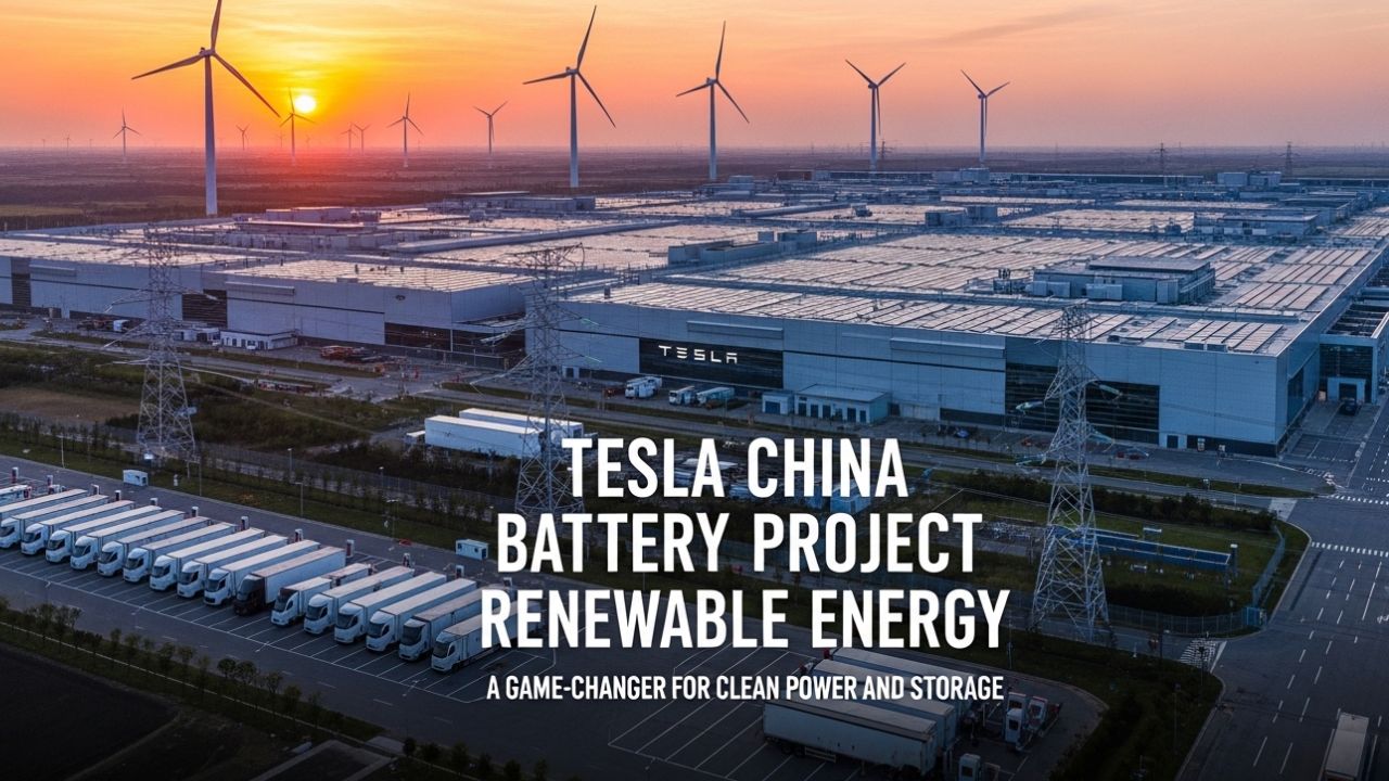 Tesla China Battery Project Renewable Energy